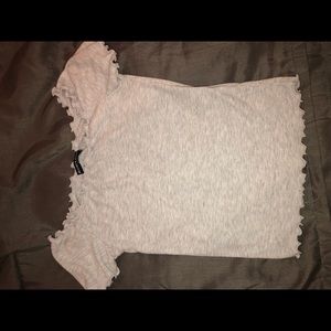 Tight off the shoulder shirt